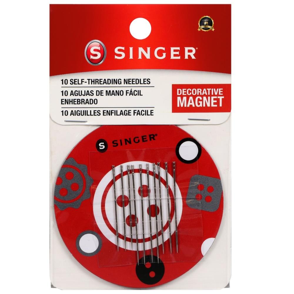 Self-Threading Hand Needles W/Magnetic Storage