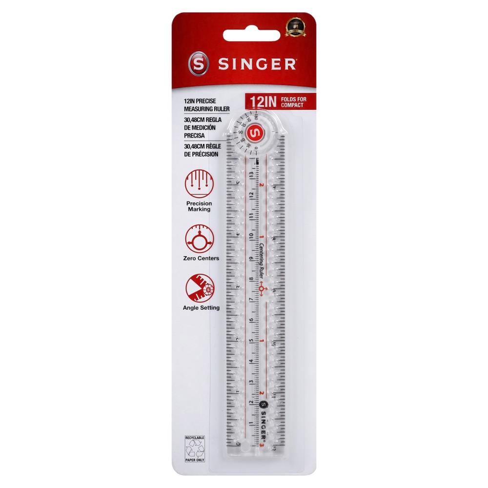 Precision Measuring Folding Ruler - 12" 