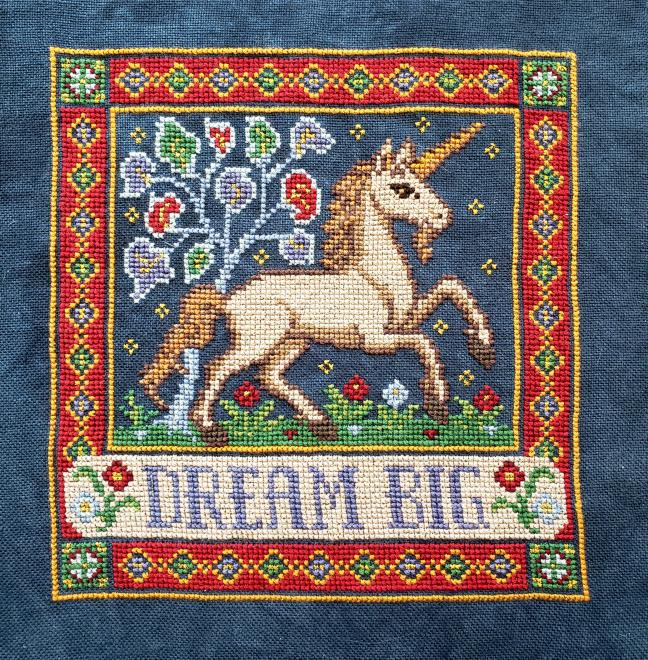Dream Big - Cross Stitch Pattern, zoomed in. Select this picture to zoom back out.