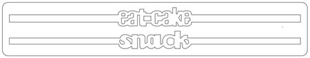 Sizzix Sizzlits Decorative Strip Die - Eat and Snack Strip