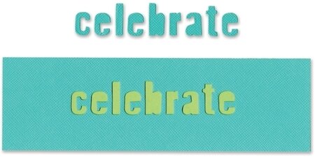 Sizzix Movers and Shapers Die - Celebrate