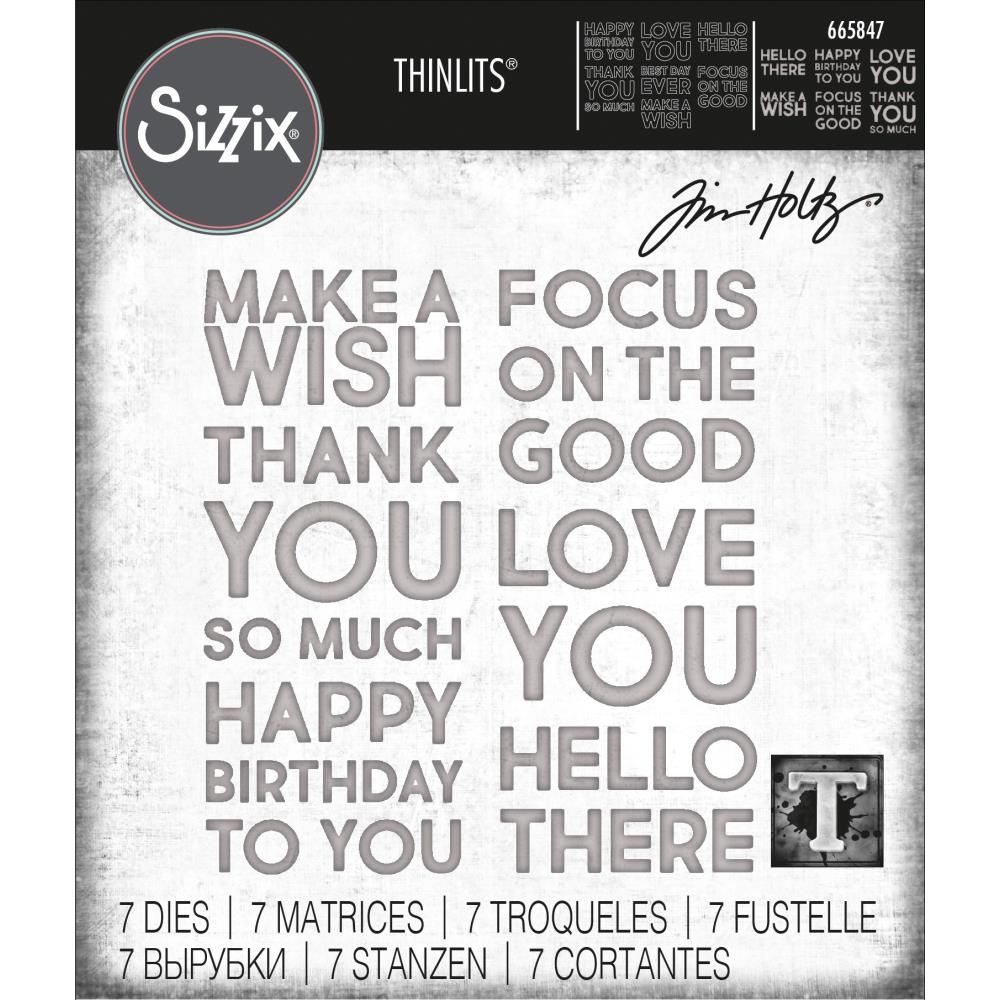 Bold Text #1 - Craft Die Set