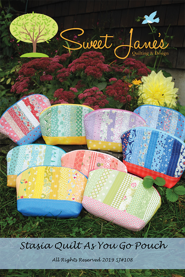 Stasia Quilt As You Go Pouch - Sewing Pattern