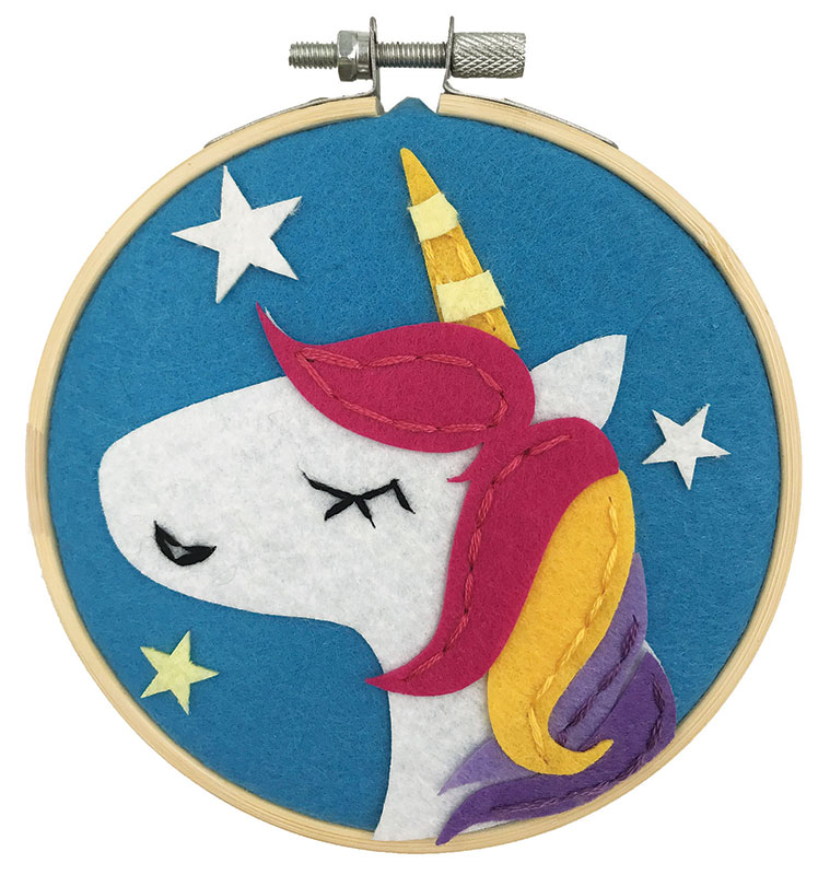 Stitchin Kidz Felt Hoop Unicorn