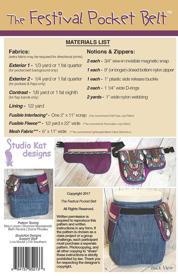 Festival Pocket Belt - Sewing Pattern