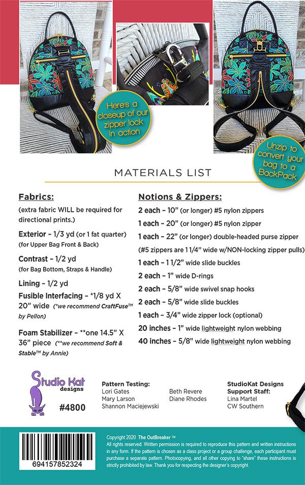 Outbreaker - Sewing Pattern
