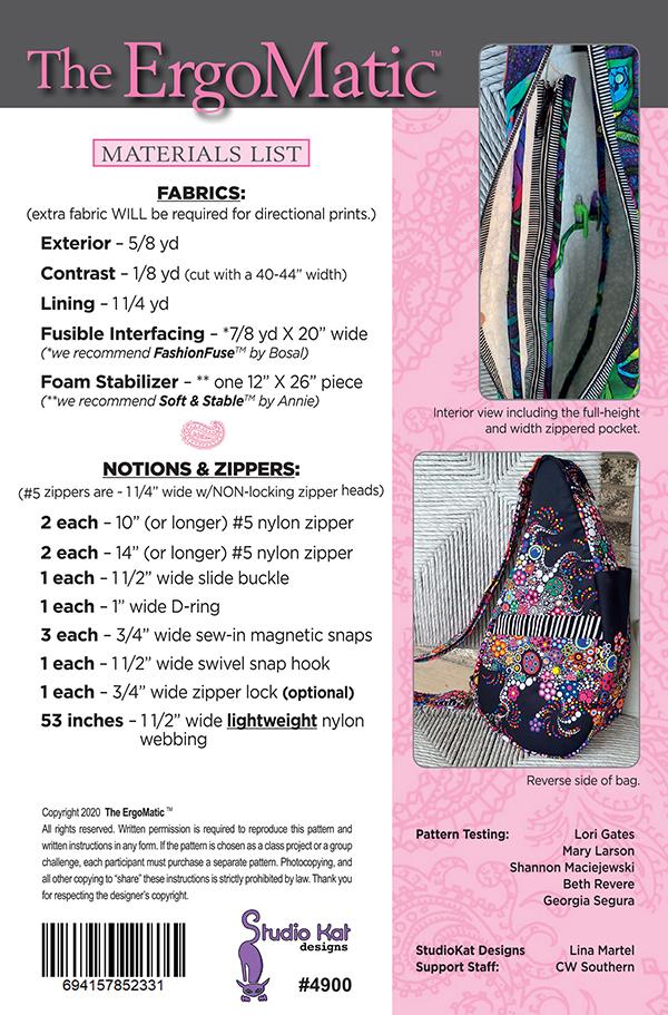 ErgoMatic - Sewing Pattern