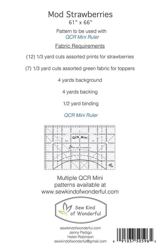 Mod Strawberries - Quilt Pattern