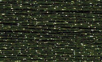 Rainbow Gallery Silk Lame Braid - SL64 Deep Avocado