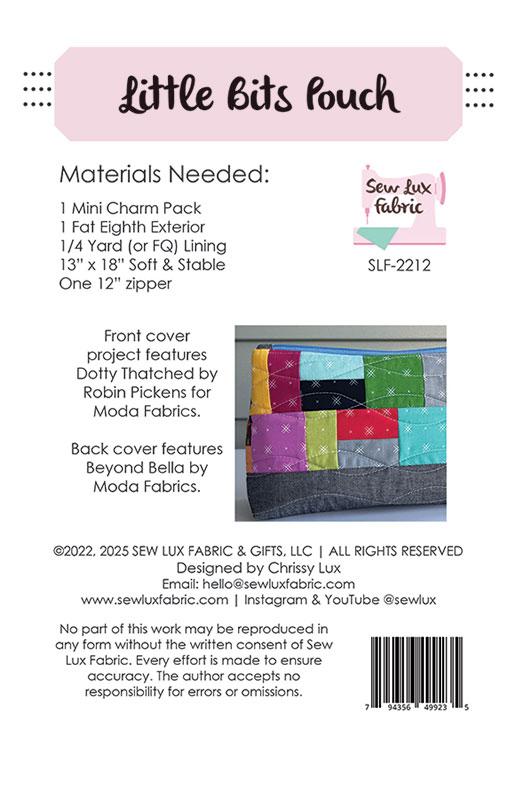 Little Bits Pouch - Quilt Pattern