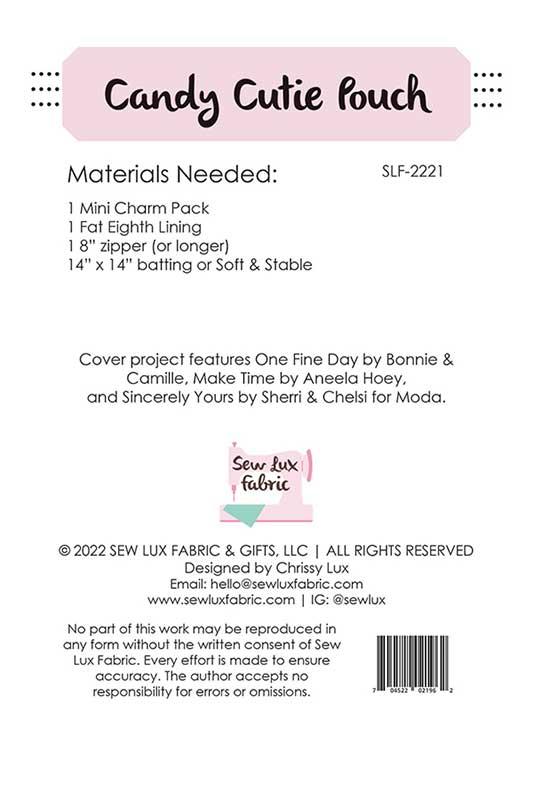 Candy Cutie Pouch - Sewing Pattern
