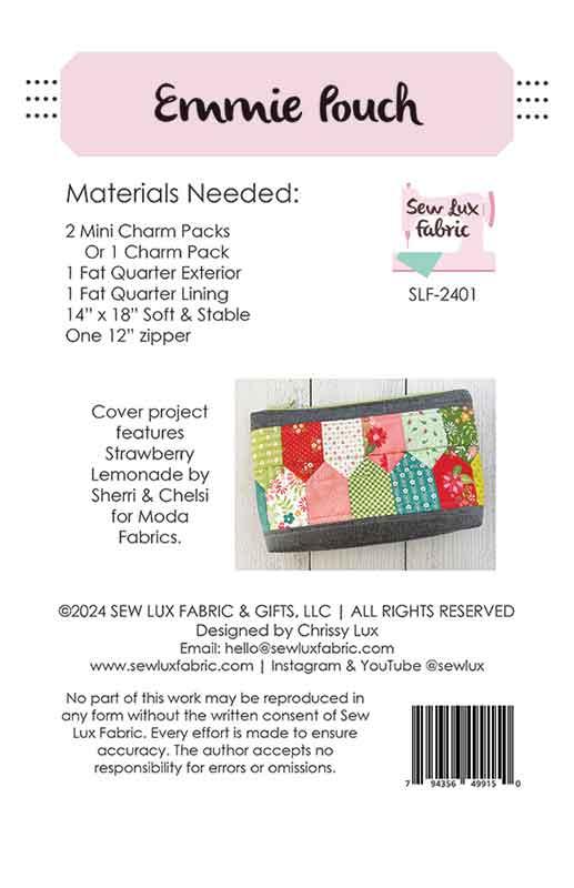 Emmie Pouch - Sewing Pattern