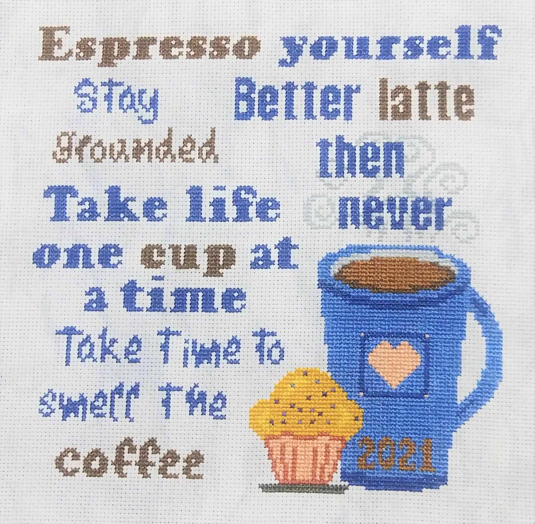 Coffee 101 - Cross Stitch Pattern