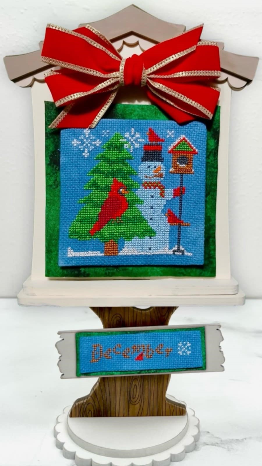 Feathered Friends December - Cross Stitch Pattern