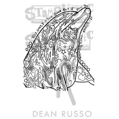 Dolphin - Cling Rubber Stamp