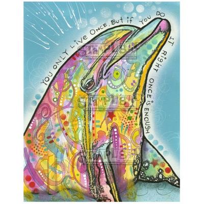 Dolphin - Cling Rubber Stamp