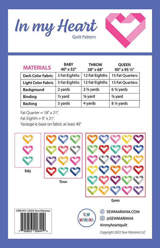 In My Heart - Quilt Pattern