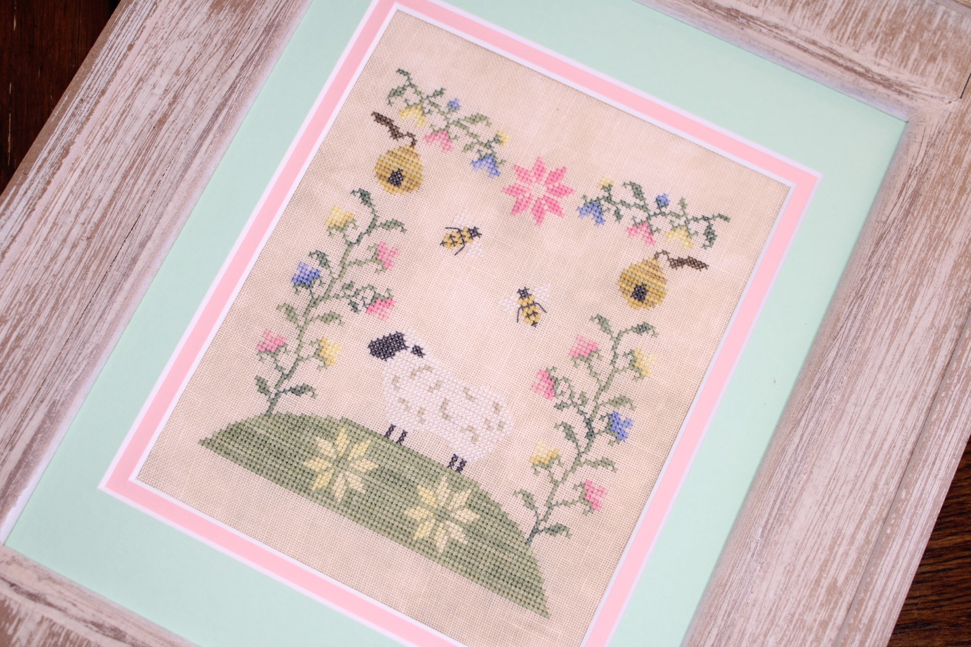 Ewe's Spring Garden - Cross Stitch Pattern