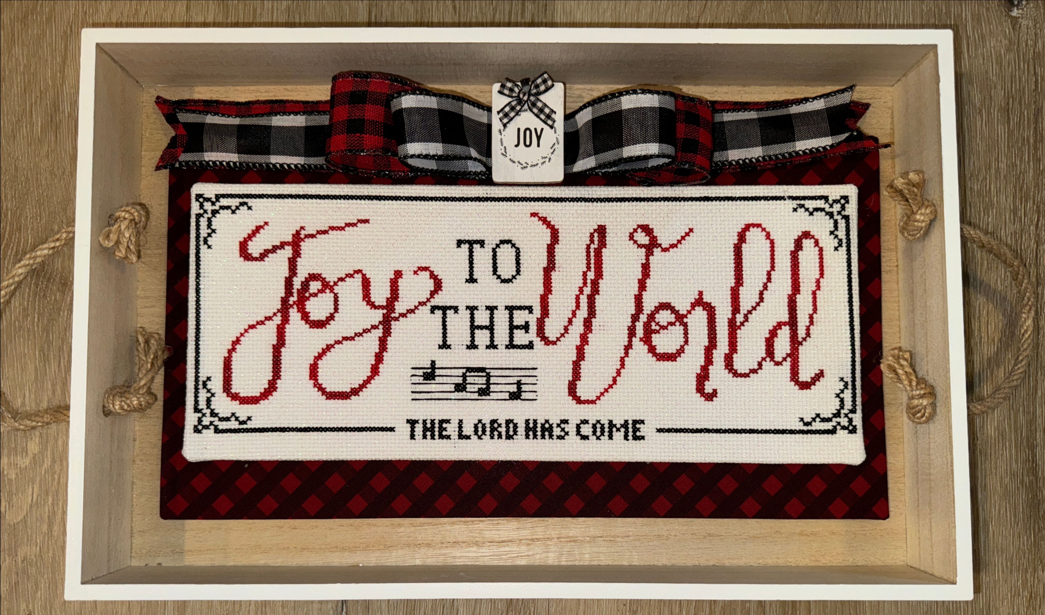 Joy to the World - Christmas Cross Stitch Pattern