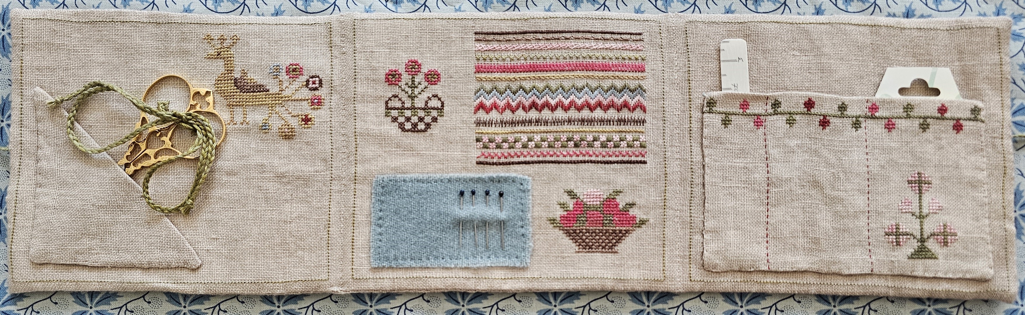1830's Rose Basket Needlebook - Cross Stitch Pattern