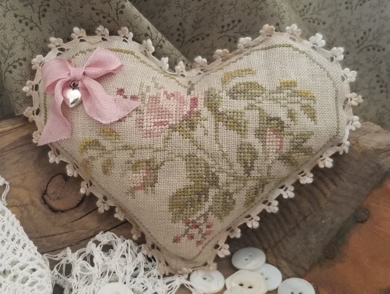 Floral Heart - Cross Stitch Kit