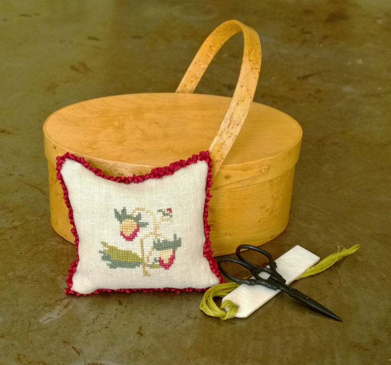Strawberry Pincushion - Cross Stitch Pattern