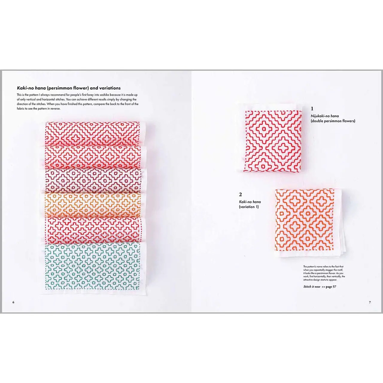 Colourful Sashiko - Embroidery Pattern
