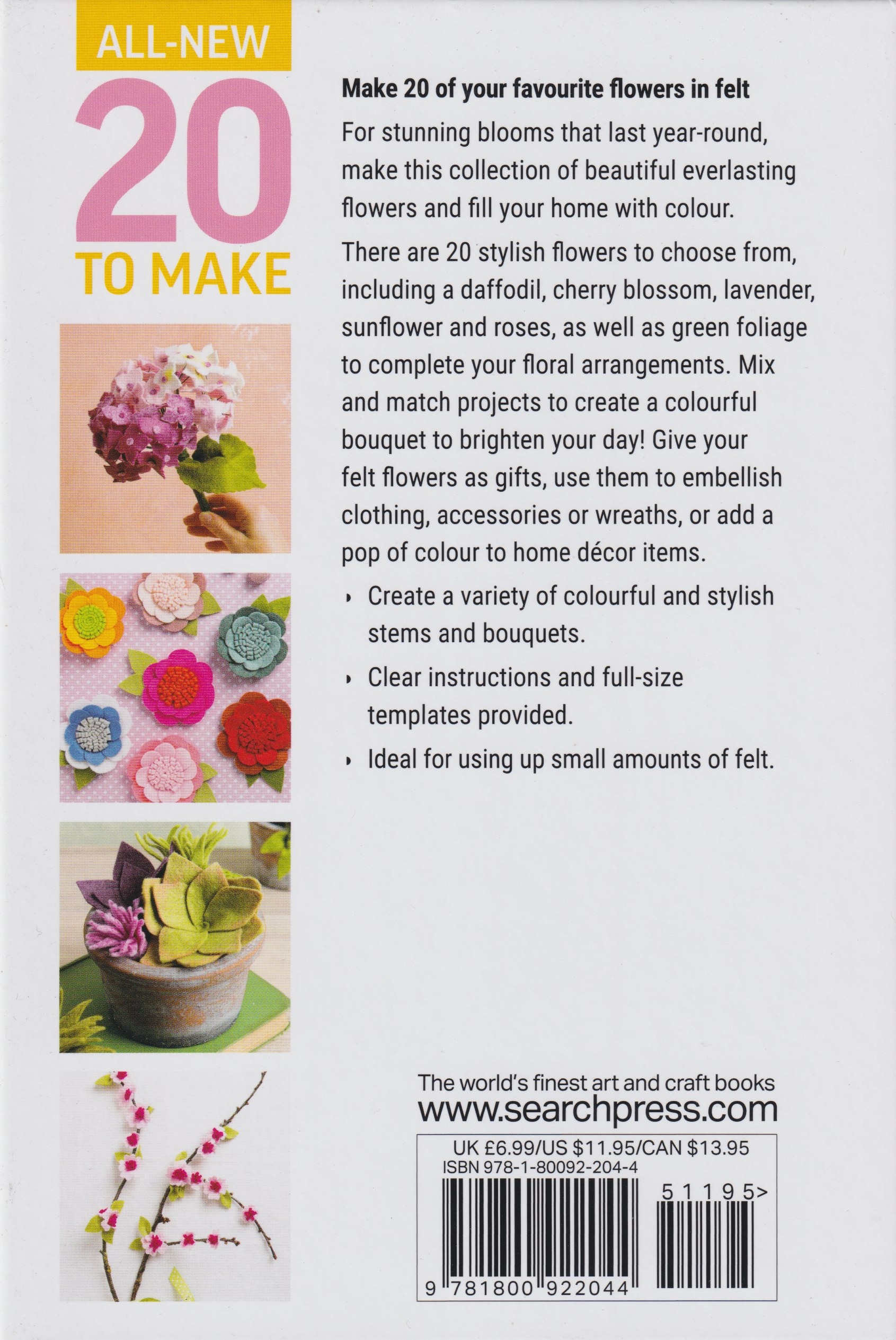 20 to Make Felt Flowers - Felt Craft Book