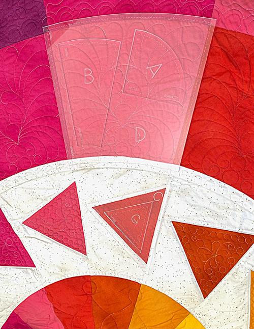 Acrylic Template Set - Roulette Quilt Block
