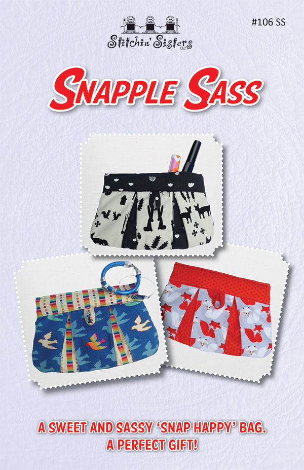 Snapple Sass - Sewing Pattern, zoomed in. Select this picture to zoom back out.