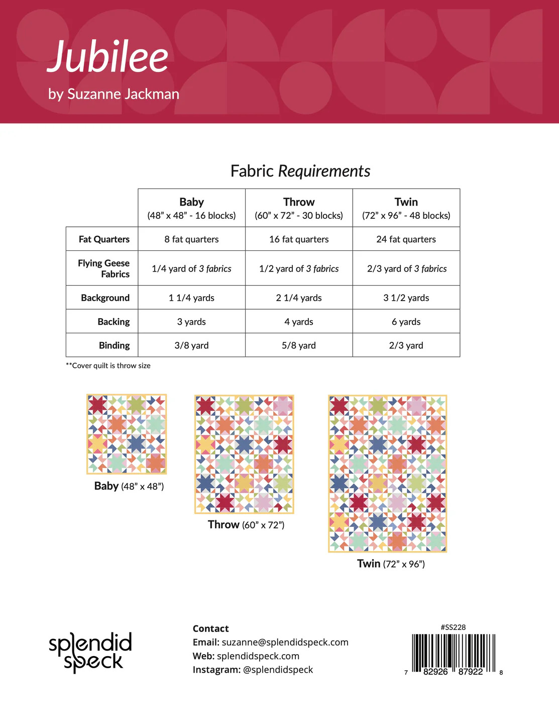 Jubilee - Quilt Pattern