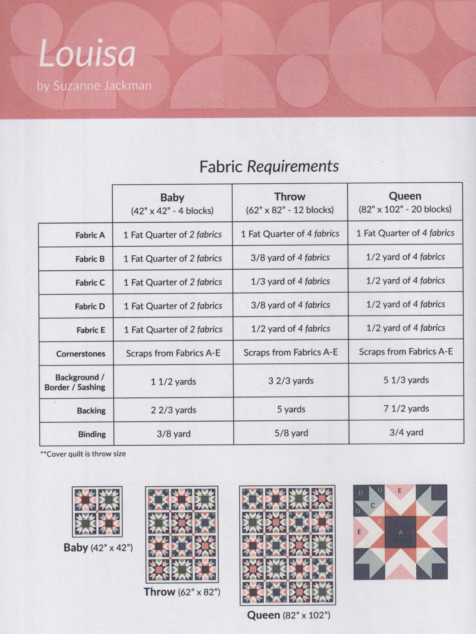 Louisa - Quilt Pattern