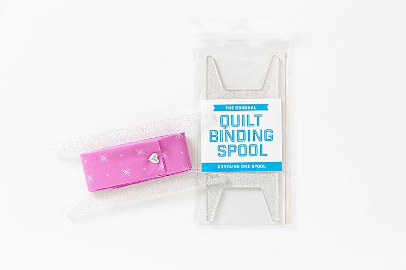 Glitter Bias Tape Quilt Binding Spool - White