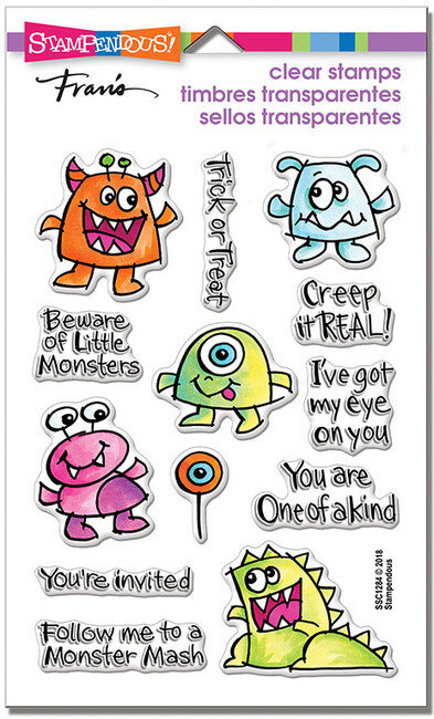 Little Monsters Perfectly Clear Halloween Stamps