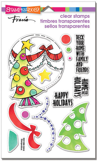 Deck Your Home Perfectly Clear Christmas Stamps