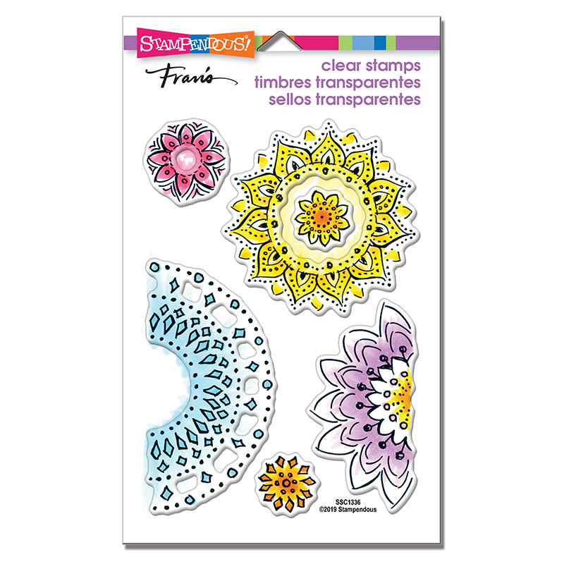 Floral Circles - Perfectly Clear Stamps Set