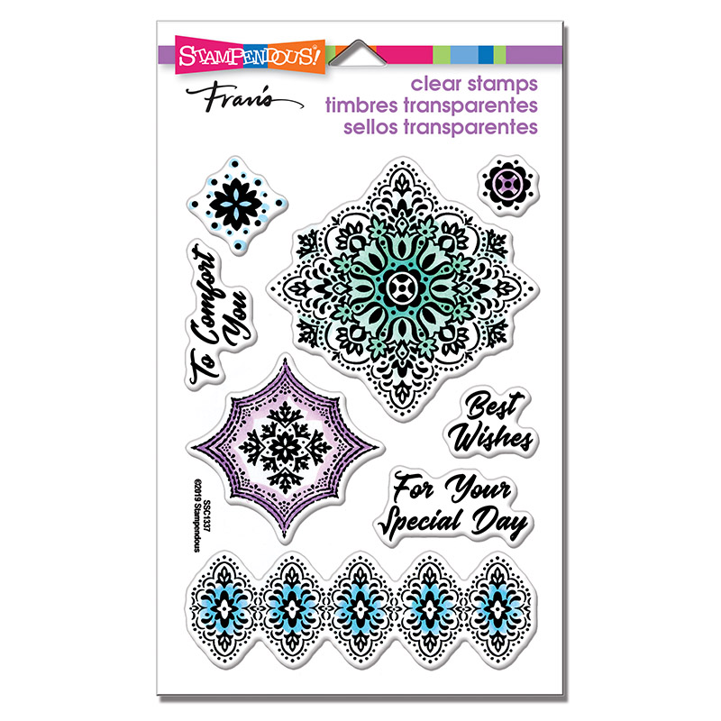 Foral Diamonds - Perfectly Clear Stamps Set