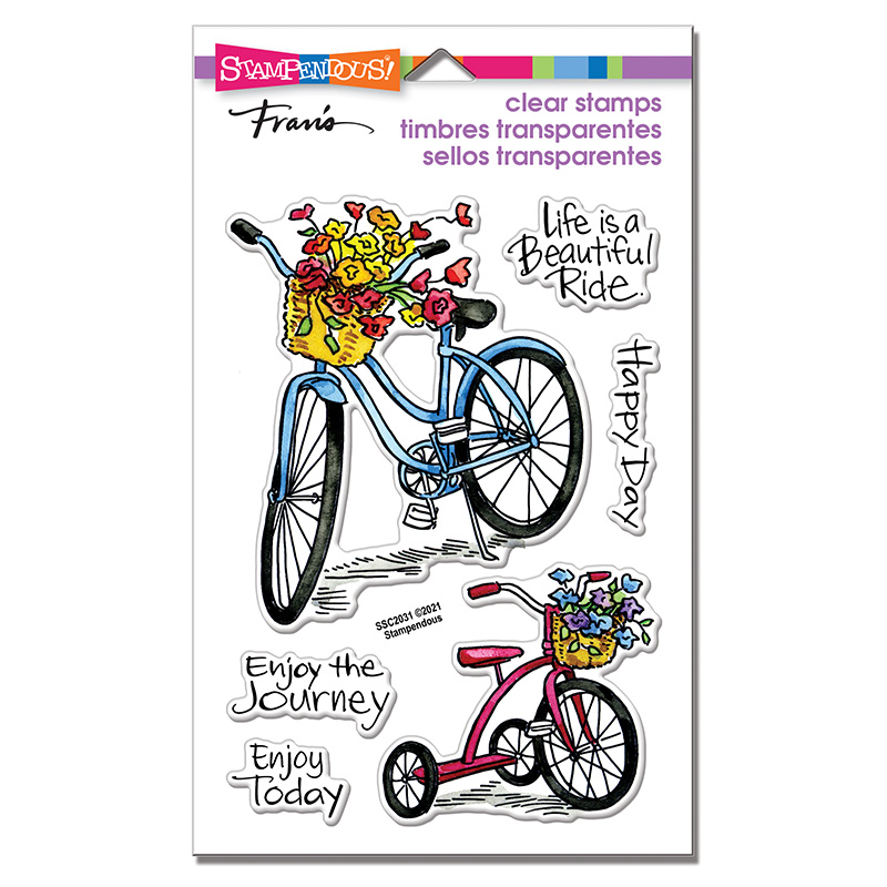 Basket Bikes - Perfectly Clear Stamp