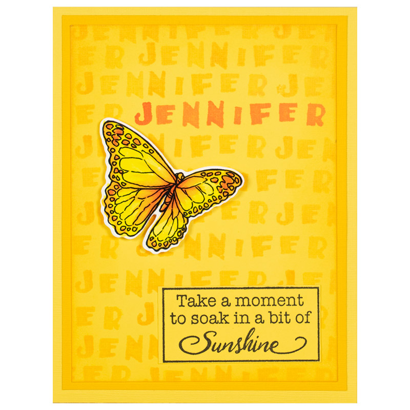 Inked Alphabet Set - Perfectly Clear Stamp
