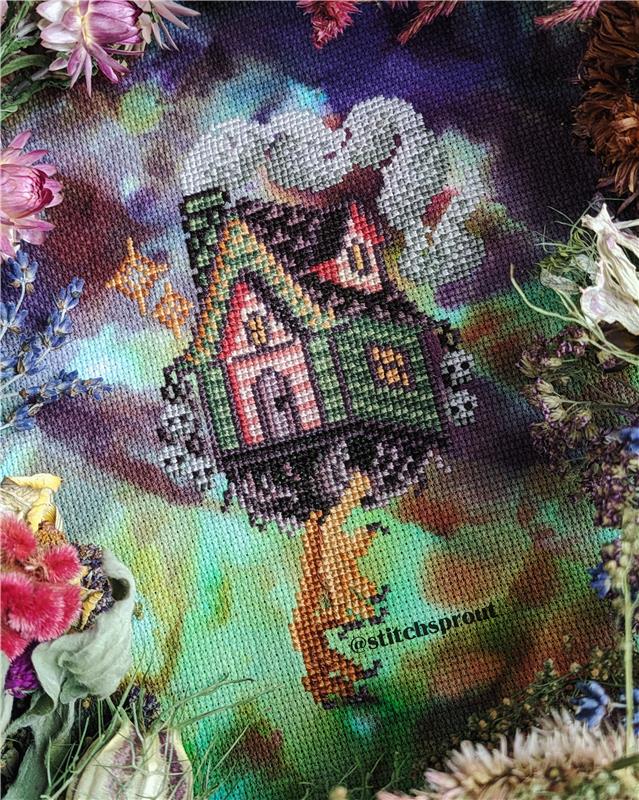 Hut Hut! Baba Yaga - Cross Stitch Pattern
