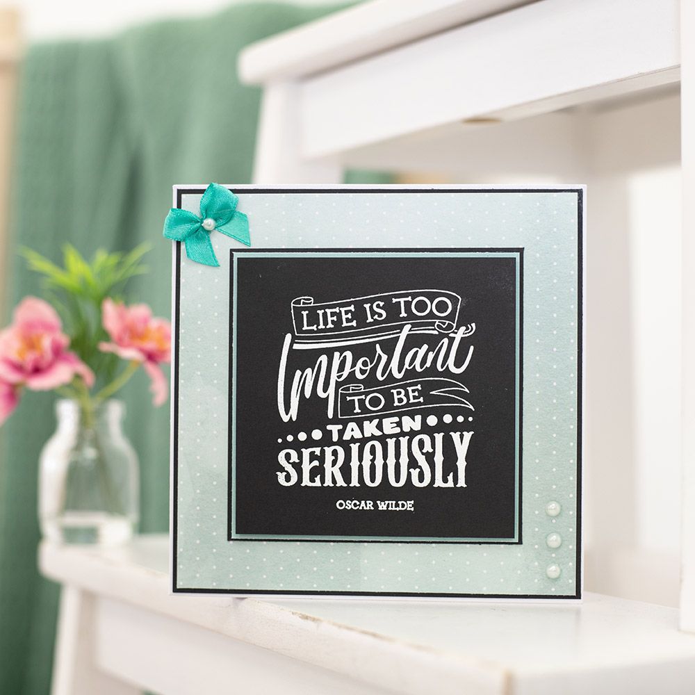 Life Is Too Important - Clear Stamp