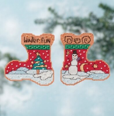Winter Fun - Beaded Cross Stitch Kit