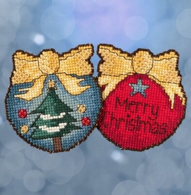 Merry Christmas Tree - Beaded Cross Stitch Kit