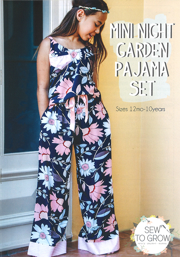 Mini Night Garden Pajama Set - Sewing Pattern