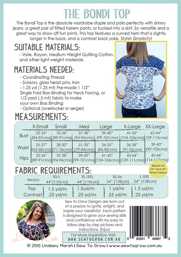 Bondi Top - Sewing Pattern