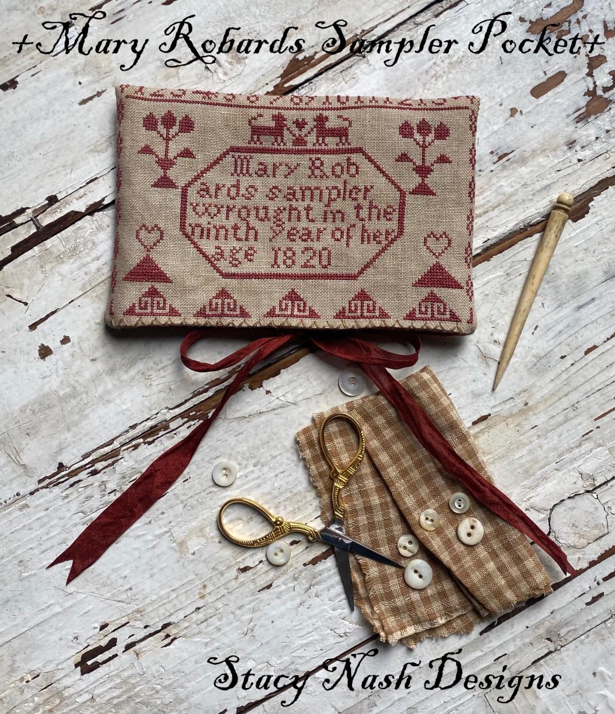 Mary Robards Sampler Pocket - Cross Stitch Pattern