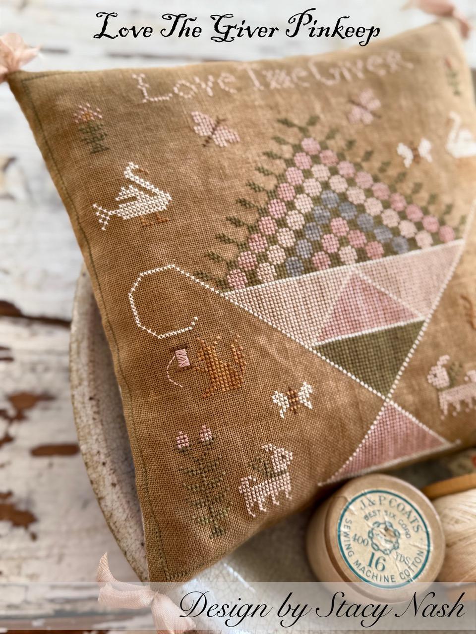 Love The Giver Pinkeep - Cross Stitch Pattern