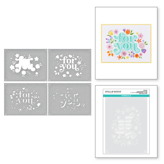 Layered Floral For You - Craft Stencil