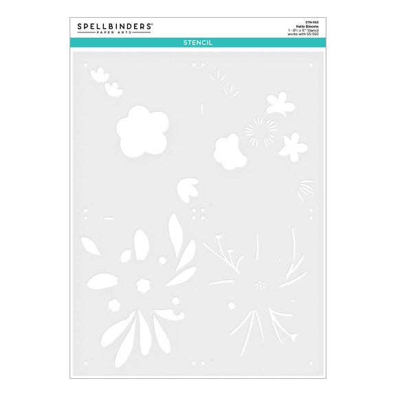 Hello Blooms - Stencil 