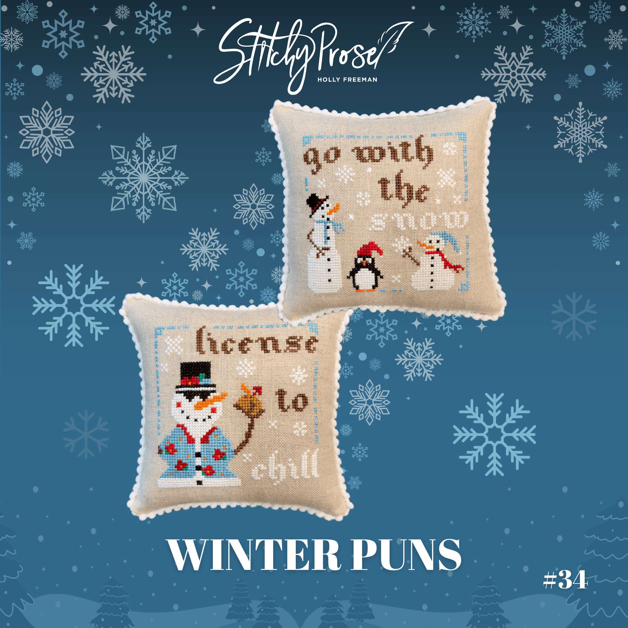 Winter Puns - Cross Stitch Pattern